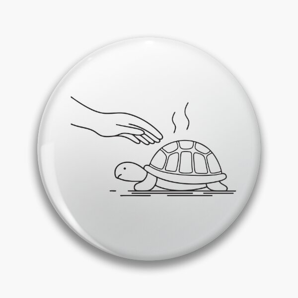 Item preview, Turtle Relaxing Beside Reaching Hand designed and sold by rasagamastore.
