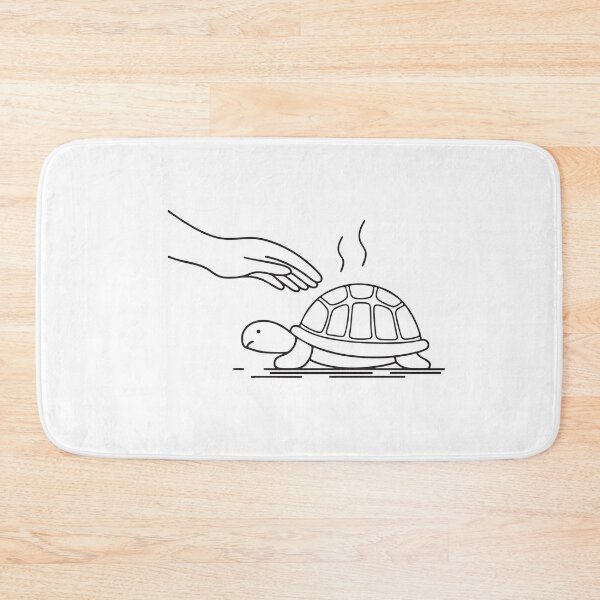 Item preview, Turtle Relaxing Beside Reaching Hand designed and sold by rasagamastore.