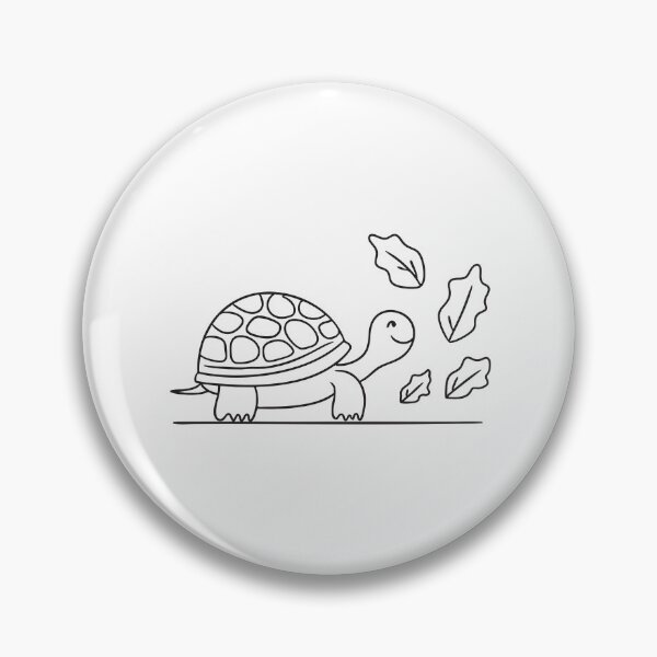 Item preview, Turtle Walking Past Scattered Lettuce Leaf designed and sold by rasagamastore.
