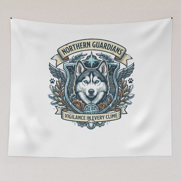 Item preview, Northern Guardians Husky Crest – Vigilance In Every Clime Tactical Badge designed and sold by vividthreads99.