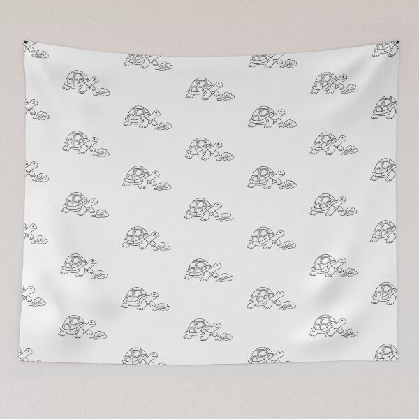 Item preview, Turtle Slowly Walking Near Lettuce Leaf designed and sold by rasagamastore.