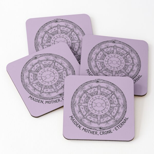 Item preview, Eternal Cycle Mandala - Triple Moon Goddess designed and sold by bapupa.