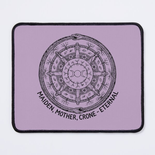 Item preview, Eternal Cycle Mandala - Triple Moon Goddess designed and sold by bapupa.