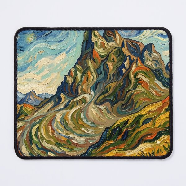 Item preview, Starry Night Over the Basque Peaks designed and sold by Robinsonlerouge.