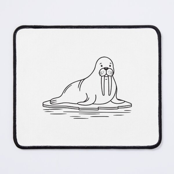 Item preview, Walrus Resting on Frozen Shoreline designed and sold by rasagamastore.