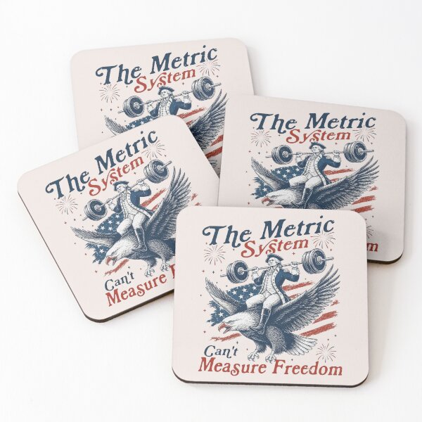 Item preview, Metric System Cant Measure Freedom, Funny Founding Father Gym, Sarcastic 4th Of July American Eagle, Unhinged Meme designed and sold by toongstudio.