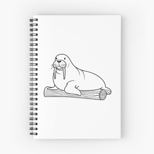 Item preview, Walrus Resting Beside Driftwood Log designed and sold by rasagamastore.