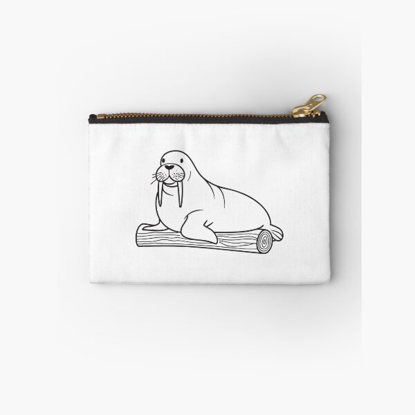 Item preview, Walrus Resting Beside Driftwood Log designed and sold by rasagamastore.