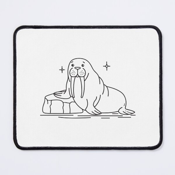 Item preview, Walrus with Visible Tusks by Frozen Rock designed and sold by rasagamastore.