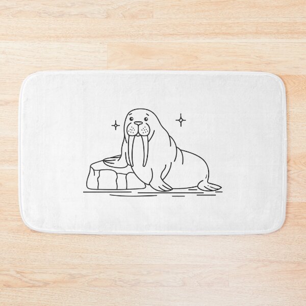 Item preview, Walrus with Visible Tusks by Frozen Rock designed and sold by rasagamastore.
