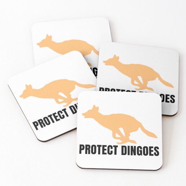 Item preview, Protect Dingoes | Leaping Dingo | Black designed and sold by BigDesertDingo.