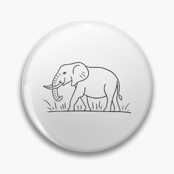 Item preview, Wild Elephant Walking Through Dry Grass designed and sold by rasagamastore.