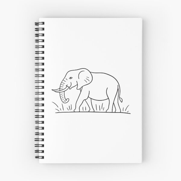 Item preview, Wild Elephant Walking Through Dry Grass designed and sold by rasagamastore.