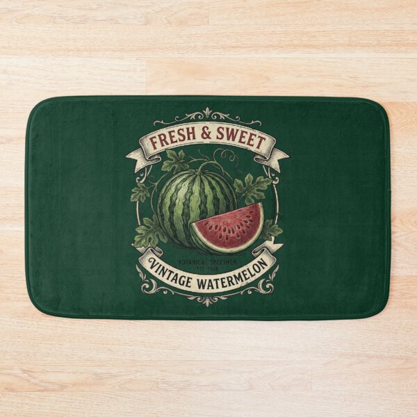 Item preview, Fresh and Sweet Vintage Watermelon Botanical Specimen Label – Antique Fruit Crate Art | Watermelon Lover Gift designed and sold by irfanshikh.
