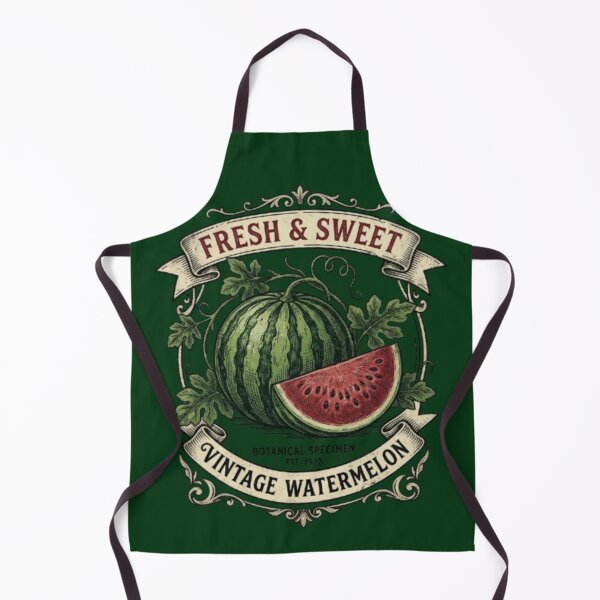 Item preview, Fresh and Sweet Vintage Watermelon Botanical Specimen Label – Antique Fruit Crate Art | Watermelon Lover Gift designed and sold by irfanshikh.