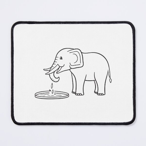Item preview, Young Elephant Near Water Pool designed and sold by rasagamastore.