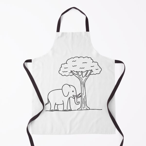 Item preview, Elephant Standing Beneath Tall Tree designed and sold by rasagamastore.