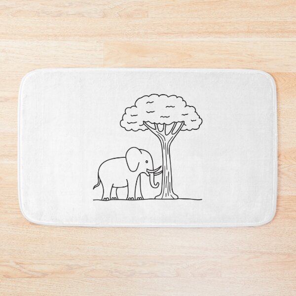 Item preview, Elephant Standing Beneath Tall Tree designed and sold by rasagamastore.