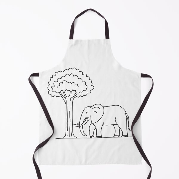 Item preview, Elephant Under Tall Tree with Tusks designed and sold by rasagamastore.