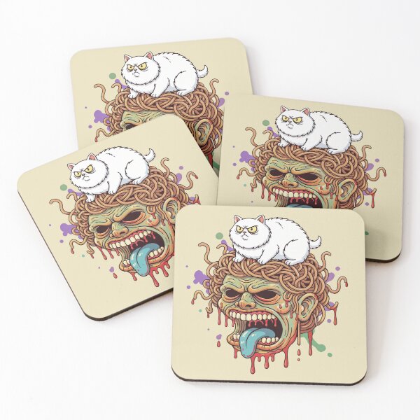 Item preview, Cat on a Spaghetti Zombie designed and sold by Mike Kiev art.