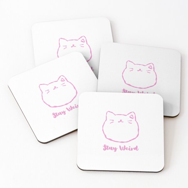 Item preview, Weird Pink Cat Aesthetic Quote designed and sold by danaJG.