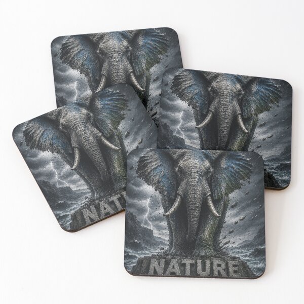 Item preview, Architect Nature Tests All Elephant Anti Fragile Matted Metal Print designed and sold by SavannaStrikes.