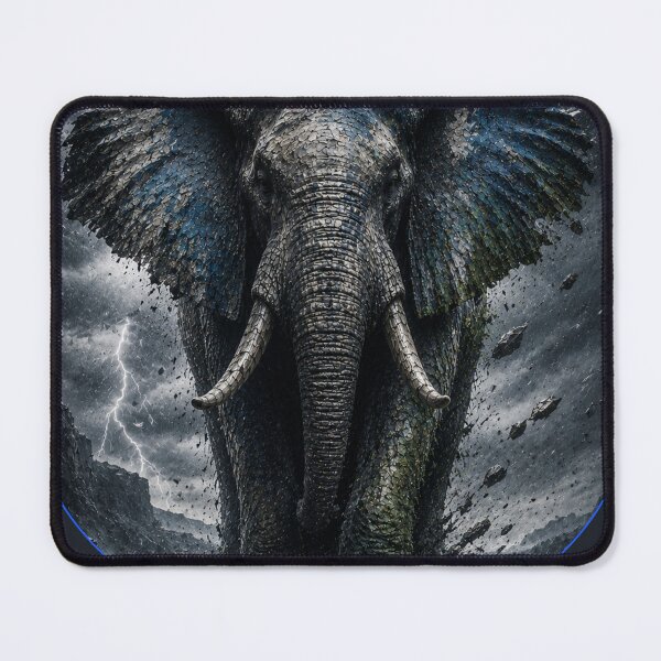 Item preview, Architect Nature Tests All Elephant Anti Fragile Matted Metal Print designed and sold by SavannaStrikes.