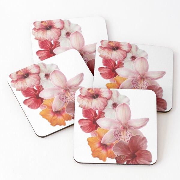 Item preview, Elegant Tropical Flower Bouquet | Pink Orchid & Hibiscus Floral Design designed and sold by Sticleg.