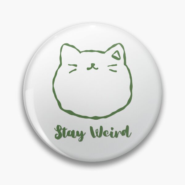 Item preview, Weird Green Cat Aesthetic Quote designed and sold by danaJG.