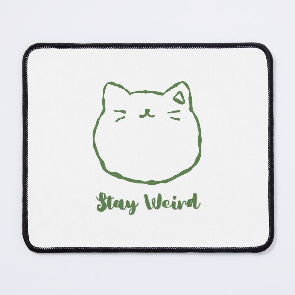 Item preview, Weird Green Cat Aesthetic Quote designed and sold by danaJG.