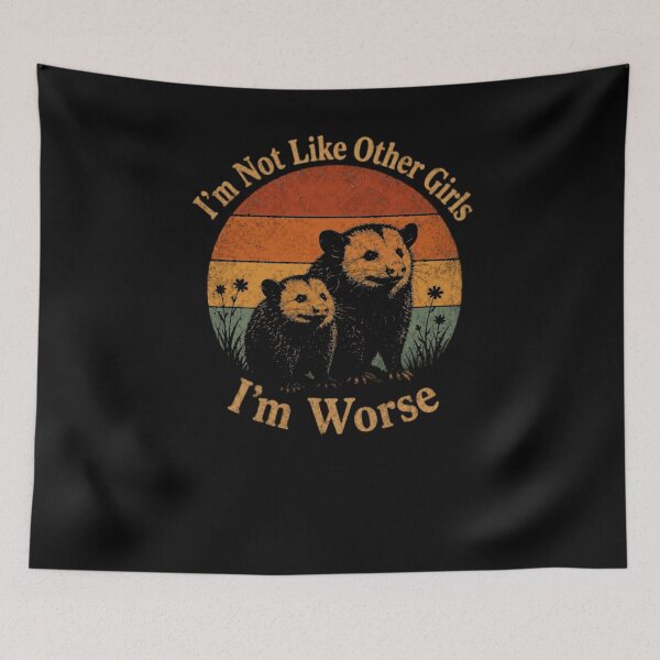 Item preview, I'm Not Like Other Girls I'm Worse Hamster Pet Lover Sarcastic Humor designed and sold by RetroMini2026.