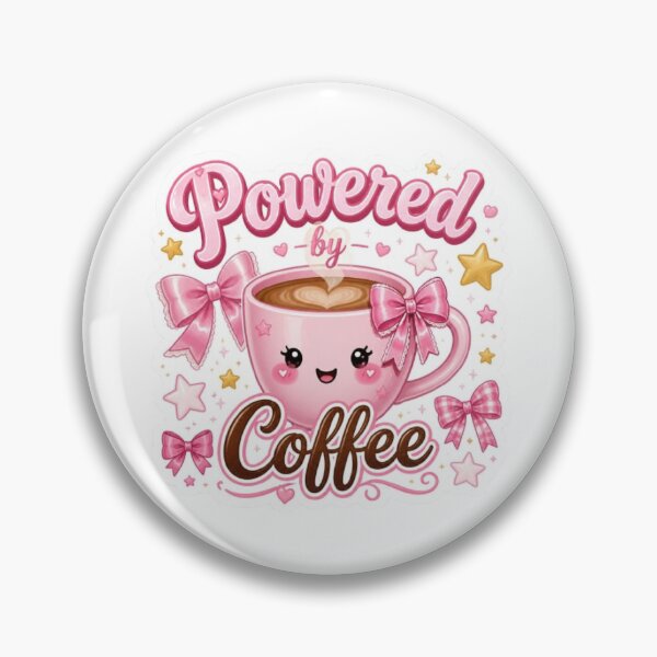 Item preview, Powered by Coffee Kawaii Sticker designed and sold by Stylestickers55.