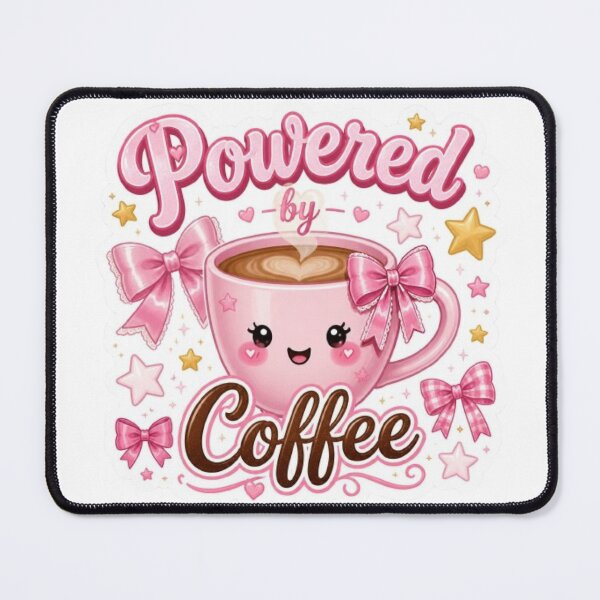 Item preview, Powered by Coffee Kawaii Sticker designed and sold by Stylestickers55.