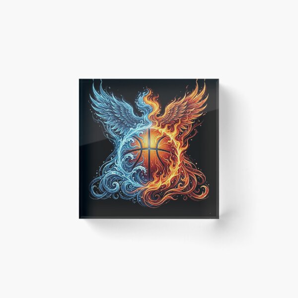 Item preview, Basketball Fusion: Fire vs. Water Art designed and sold by nadia1404.