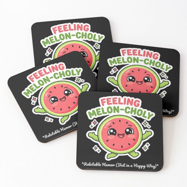 Item preview, Feeling Melon-choly Cute Watermelon Pun – Funny Sad Mood Fruit Humor Art | Watermelon Lover Gift designed and sold by irfanshikh.
