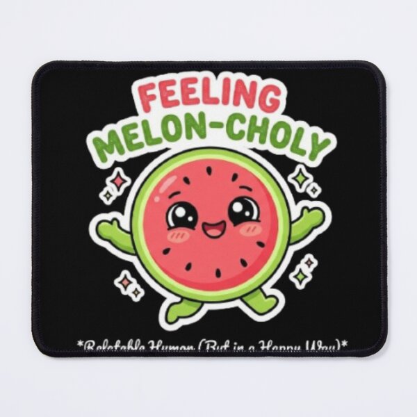 Item preview, Feeling Melon-choly Cute Watermelon Pun – Funny Sad Mood Fruit Humor Art | Watermelon Lover Gift designed and sold by irfanshikh.