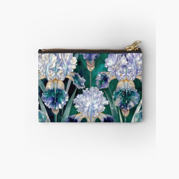 Item preview, Delicate Blue Iris Botanical Seamless Pattern designed and sold by IntelliMindDesigns.
