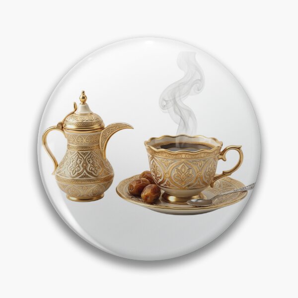 Item preview, Traditional Arabic Coffee Cup with Realistic Steam on White designed and sold by BrewChef.