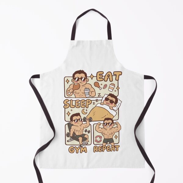 Item preview, Eat Sleep Gym Repeat Male designed and sold by MO DESIGNS.