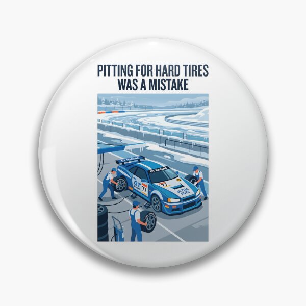Item preview, Hard Tires Mistake - Sim Racing Humor designed and sold by GarageGraphics.