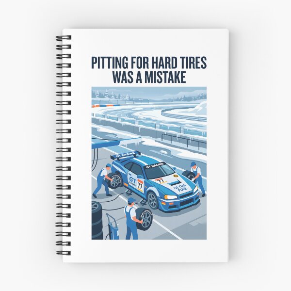 Item preview, Hard Tires Mistake - Sim Racing Humor designed and sold by GarageGraphics.