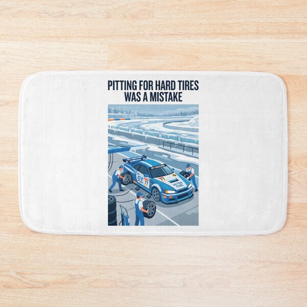 Item preview, Hard Tires Mistake - Sim Racing Humor designed and sold by GarageGraphics.