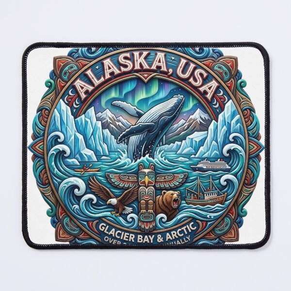 Item preview, GLACIER BAY & ARCTIC ALASKA USA designed and sold by likbatonboot.