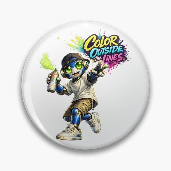 Item preview, Creative Robot – Color Outside The Lines Art designed and sold by Yomere.