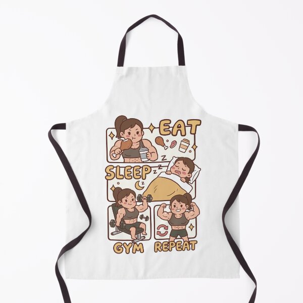 Item preview, Eat Sleap Gym Repeat Female designed and sold by MO DESIGNS.