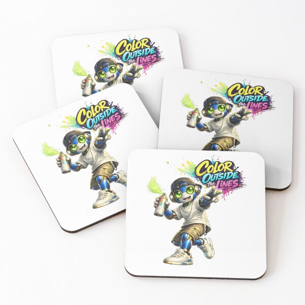 Item preview, Creative Robot – Color Outside The Lines Art designed and sold by Yomere.