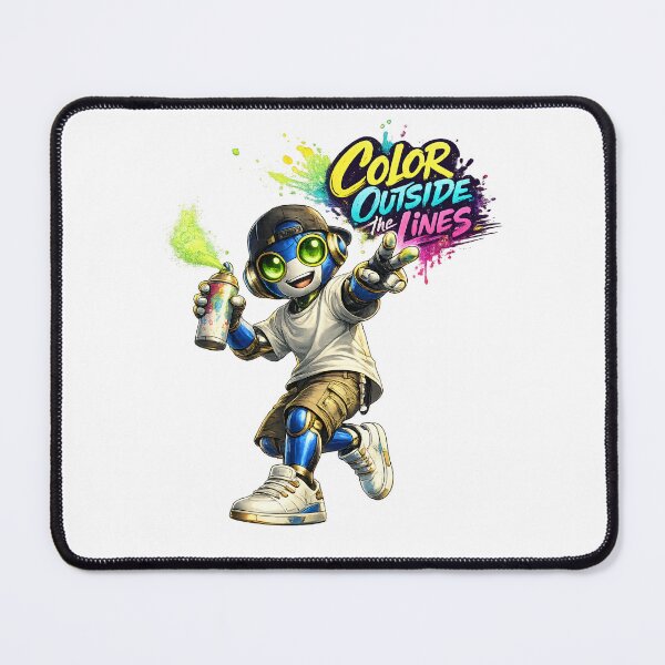 Item preview, Creative Robot – Color Outside The Lines Art designed and sold by Yomere.