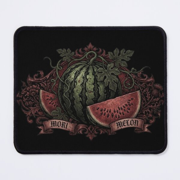 Item preview, Mori Melon Dark Gothic Botanical Watermelon – Moody Vintage Heraldry Art | Dark Aesthetic Watermelon Gift designed and sold by irfanshikh.