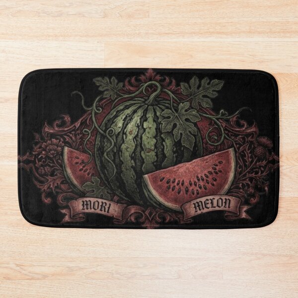 Item preview, Mori Melon Dark Gothic Botanical Watermelon – Moody Vintage Heraldry Art | Dark Aesthetic Watermelon Gift designed and sold by irfanshikh.