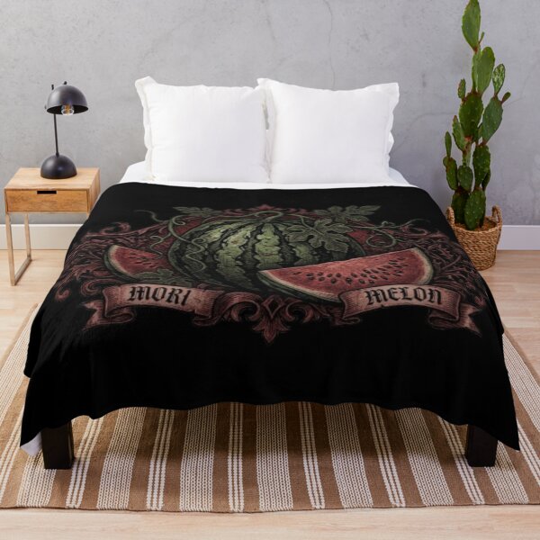 Item preview, Mori Melon Dark Gothic Botanical Watermelon – Moody Vintage Heraldry Art | Dark Aesthetic Watermelon Gift designed and sold by irfanshikh.